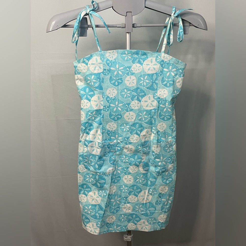 Vineyard Vines Blue and White sand‎ dollar Sundress size 10
